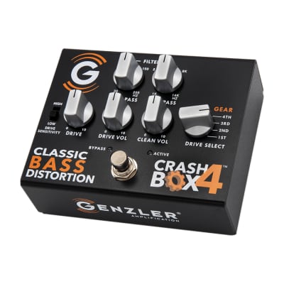Genzler Amplification Crash Box 4 Classic Bass Distortion Effects Pedal for sale