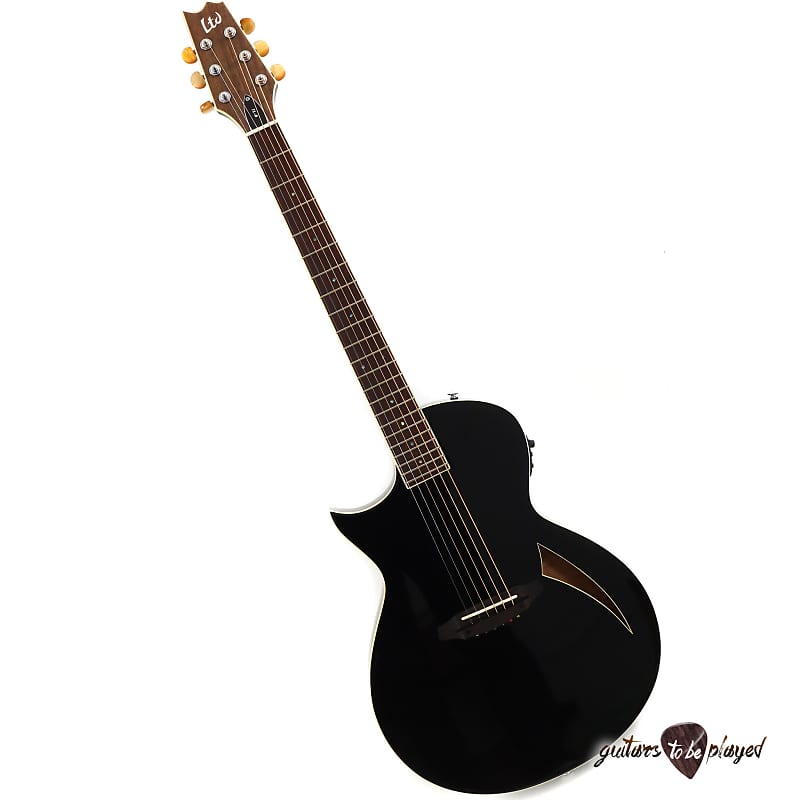 Thin Line Acoustic Electric Guitar 6 String Double Cutaway Sunburst