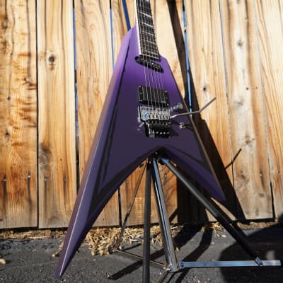 ESP LTD  SIGNATURE SERIES Alexi Ripped Purple Fade Satin w/ Ripped Pinstripes 6-String w/ Case image 6