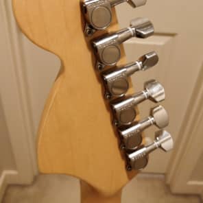Warmoth Jazzmaster Body Black Red Seymour Duncan Phat Cat