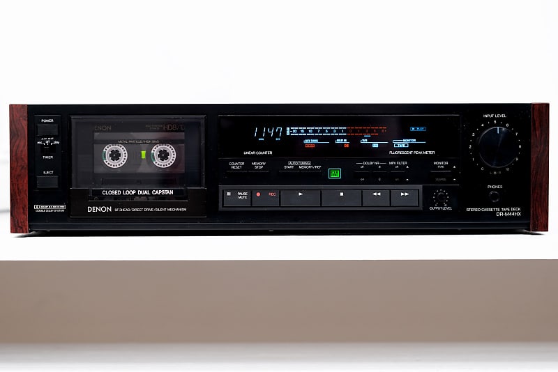 DENON DR-M44HX - 3 Head Direct Drive Stereo Cassette Deck - HEAR IT  			