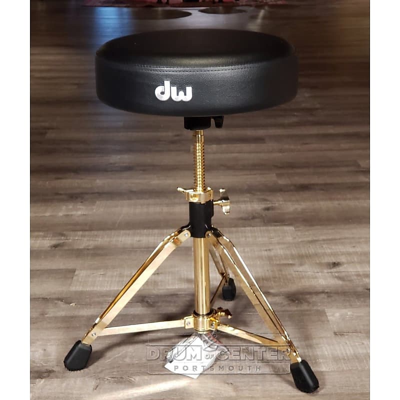 DW 9000 Series Tripod Drum Throne w/Memory Lock Gold Plated image 1