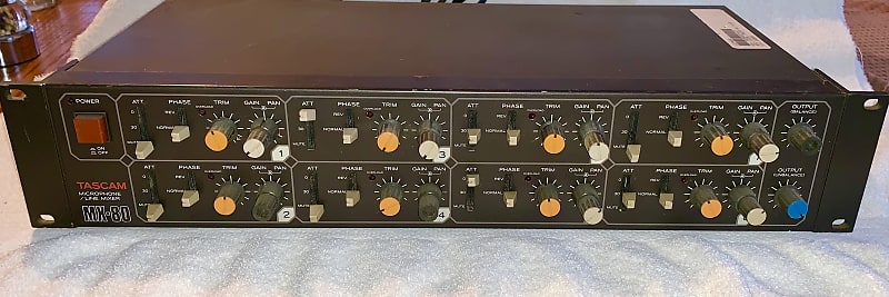Tascam MX-80 8-Channel Mic Preamp Mixer | Reverb