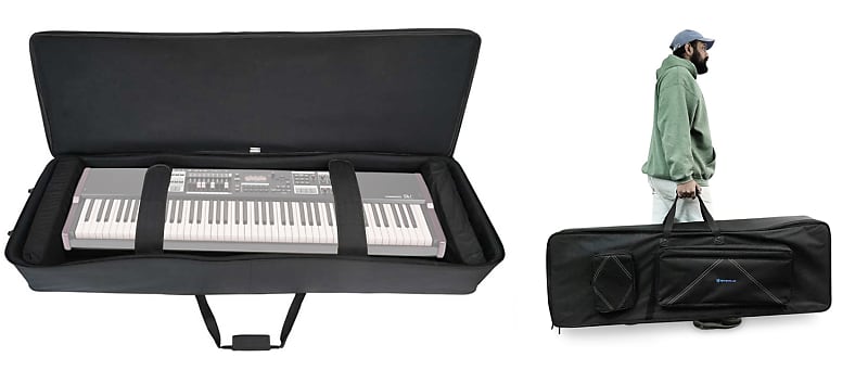 Rockville 88 Key Padded Rigid Durable Keyboard Gig Bag Case For Hammond Sk1-88 image 1