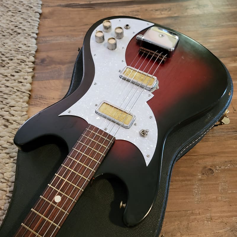 1965 Silvertone Kay 1412 Solid Body Electric Guitar Original | Reverb