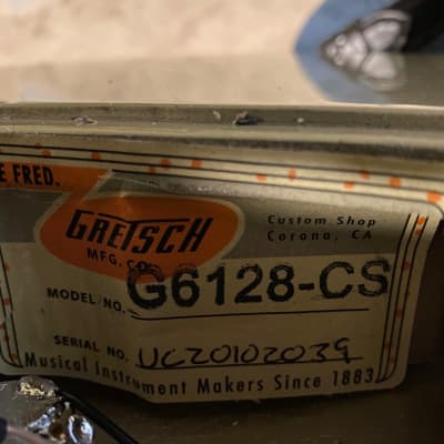 Gretsch Custom Shop Masterbuilt G6128-CS 1957 Duo Jet 2020 - Silver Black Paisley Relic image 23