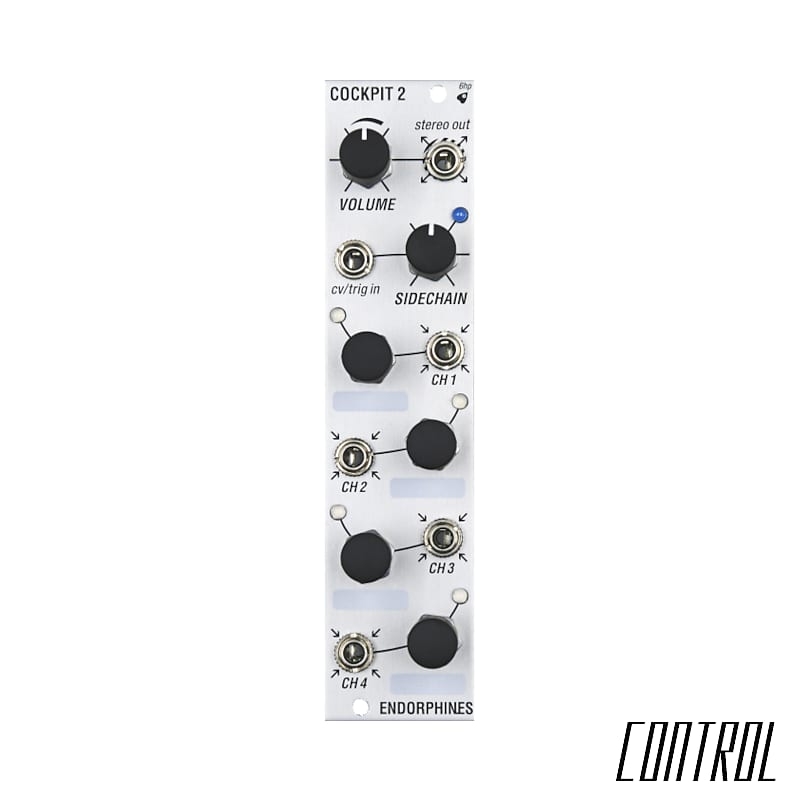 Endorphin.es Cockpit2 - Four Channel Stereo Mixer (Silver) image 1