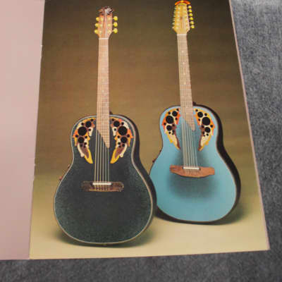 Ovation Adamas and Ovation Brochures, Specifications, Price List 1982, 1984, 1986 image 6