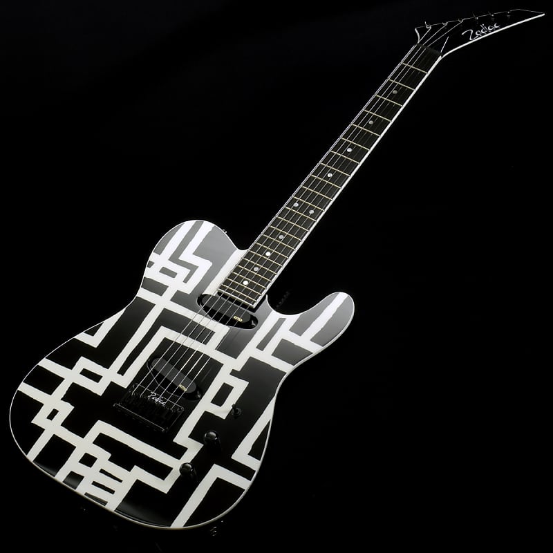 布袋寅泰 Zodiacworks TC-HOTEI WHITE LINE Zodiac TC-HOTEI 2014 GUITARHYTHM White Line /Black w/Show