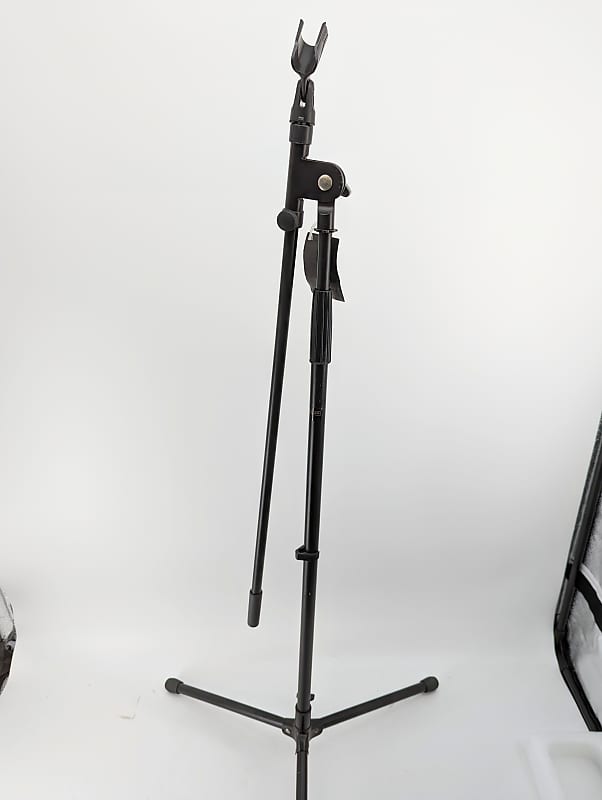 Used Musicians Gear Mic Stand w/ Shure Mic Clip Reverb