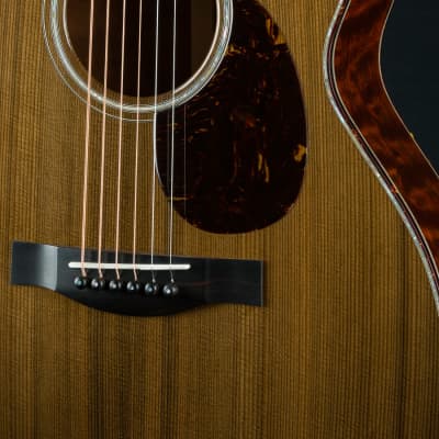 Santa Cruz OM-45 Renaissance Cedar and ‘The Tree’ Mahogany Custom with Japanese Awabi Pearl NEW image 9