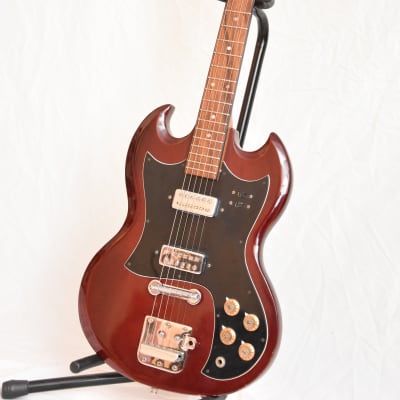 Mars Hertiecaster – 1970s Vintage Teisco Style Solidbody SG Guitar image 3