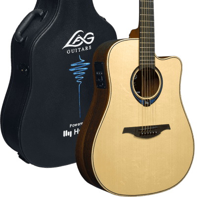 Lag THV30DCE | HyVibe Smart Guitar with Bearclaw Solid Sitka Spruce Top. New with Full Warranty! image 1