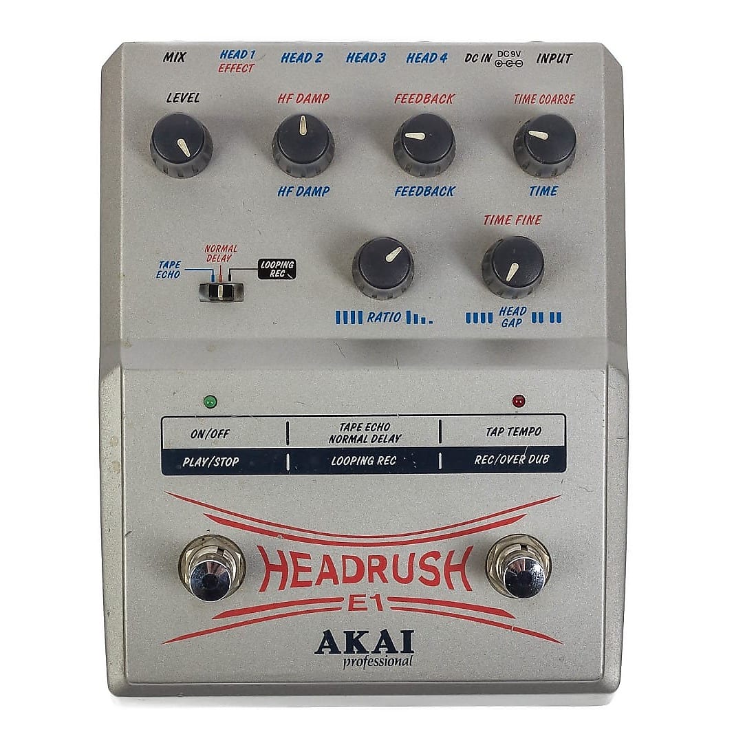 Akai Headrush E1 Digital Echo / Looper | Reverb