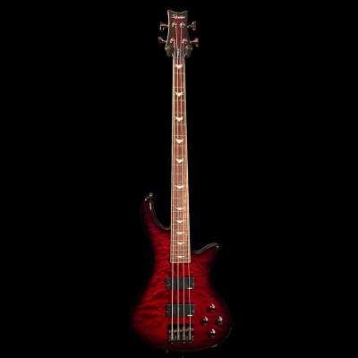 Schecter Stiletto Extreme 4 Bass Guitar - Black Cherry image 3