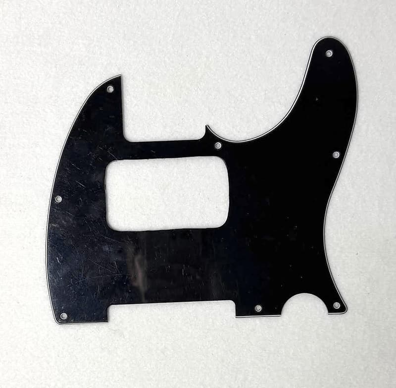 Pickguard for Fender HH Telecaster, 8 Hole, 3-Ply, Black image 1