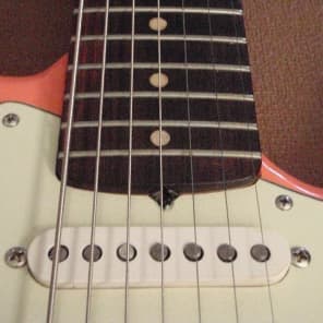 Rare ~ Custom Hand Built Dominick Ramos Stratocaster Style   7 Seven String Shell Pink Strat image 9