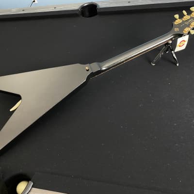 2002 Gibson Custom Shop Lenny Kravitz Signature '67 Flying V Ebony/Gold Sparkle image 14