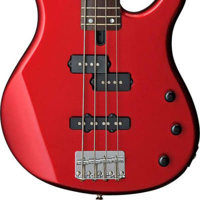 Yamaha TRBX174 4-String Red Metallic Bass Guitar image 2