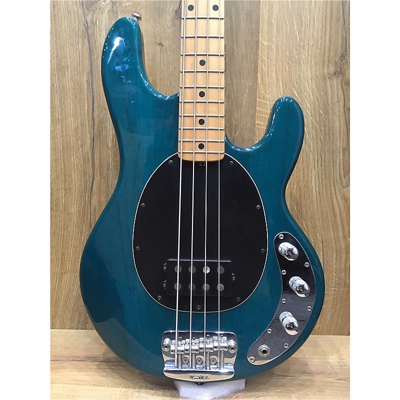 Music Man StingRay Bass, 2 Band EQ, Trans Teal, Second-Hand