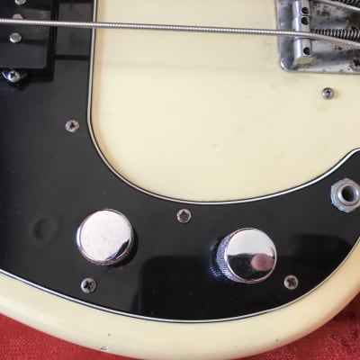 Fender Precision Bass Lefty 1975 Yellow/White image 7