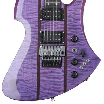 B.C. Rich Mockingbird Legacy ST with Floyd Rose Electric Guitar - Trans Purple image 2
