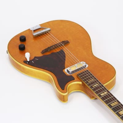 1961 Harmony H47 Stratotone MARS Vintage Silvertone Jupiter Electric Semi-Hollow DeArmond Gold Foil Pickup Player’s Guitar w/ OSSC image 5