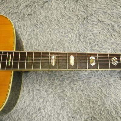 Rare Vintage YAMAKI 1970's Acoustic Guitar F-160 ALL Solid body Made in Japan image 16