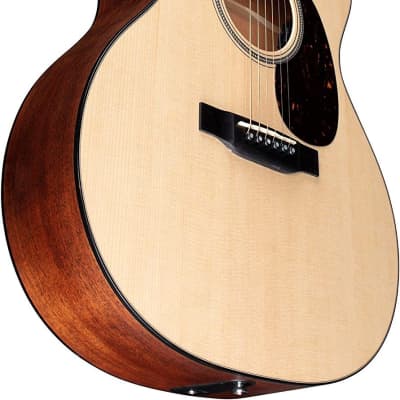 Martin Guitar GPC-16E Mahogany with Gig Bag, Acoustic-Electric Guitar, Mahogany and Sitka Spruce Construction, Gloss-Top Finish, GP-14 Fret, and Low Oval Neck Shape image 3