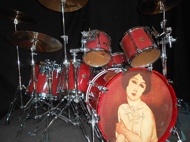 Kenny Aronoff's Mellencamp Tama Artstar II Complete Drum Set, Signed and Authenticated image 1