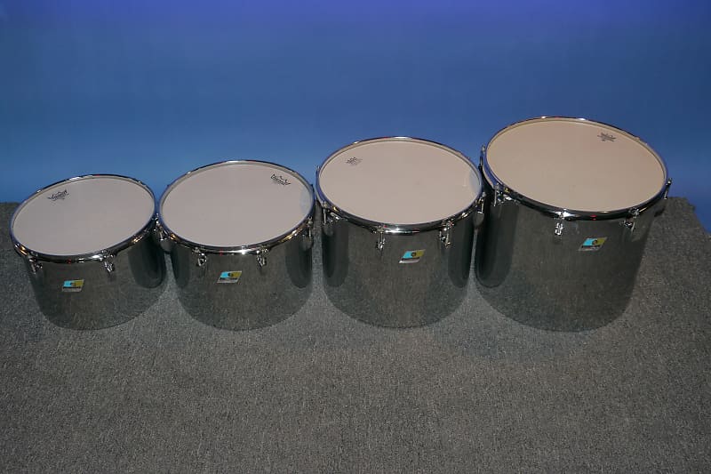 Ludwig Chrome O Wood Concert Toms 13,14,15,16 image 1