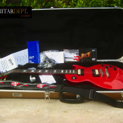 ♚ RARE ! ♚ MINT ! ♚ 2015 Gibson Les Paul LPM ♚ TRANS CHERRY♚ Mother Pearl ♚ Standard*Studio for sale