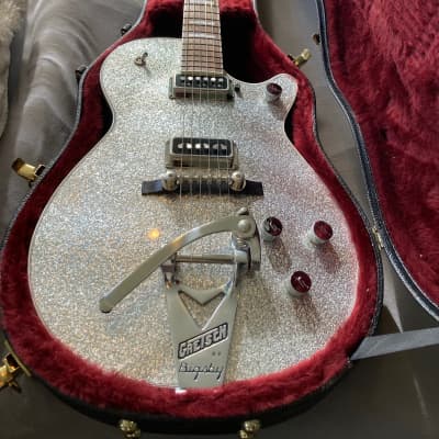 Gretsch G6129T-1957 Silver-Jet-NEVER USED-original hard shell case-#JT05106890 Gretsch G6129T-1957 Silver-Jet-NEVER USED-original hard shell case-#JT05106890 - SILVER image 15