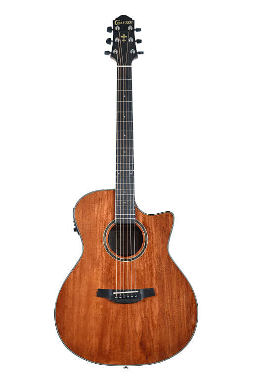 CRAFTER Silver series 250, Grand auditorium acoustic-electric guitar with cutaway HG250-CE-BR image 1
