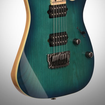Ibanez Prestige RG652AHMFX Electric Guitar (with Case), Nebula Green Burst, Blemished image 4