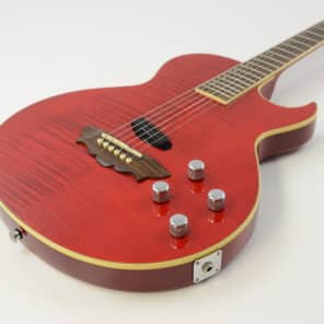 Washburn Sammy Hagar Red Rocker RR-100 Trans Red Acoustic/Electric w/OHSC image 8