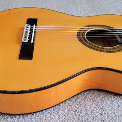 Cordoba 55FCE Spanish Thinbody Gipsy Kings Acoustic Electric Guitar, Honey Amber, HumiCase Hard Shell Case image 7
