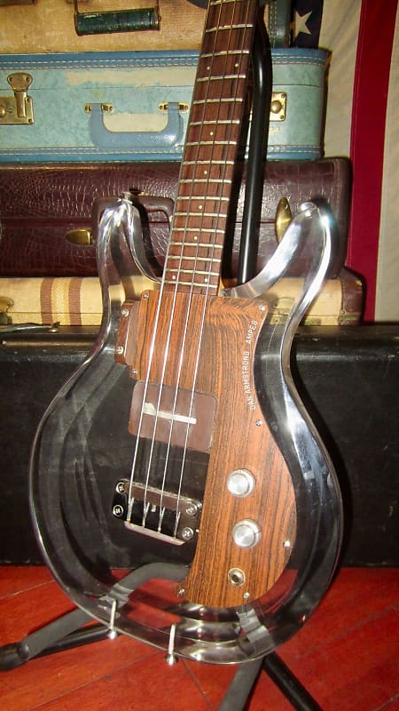 1970 Ampeg Dam Armstrong Lucite Bass See Through Lucite w/ Original Case image 1