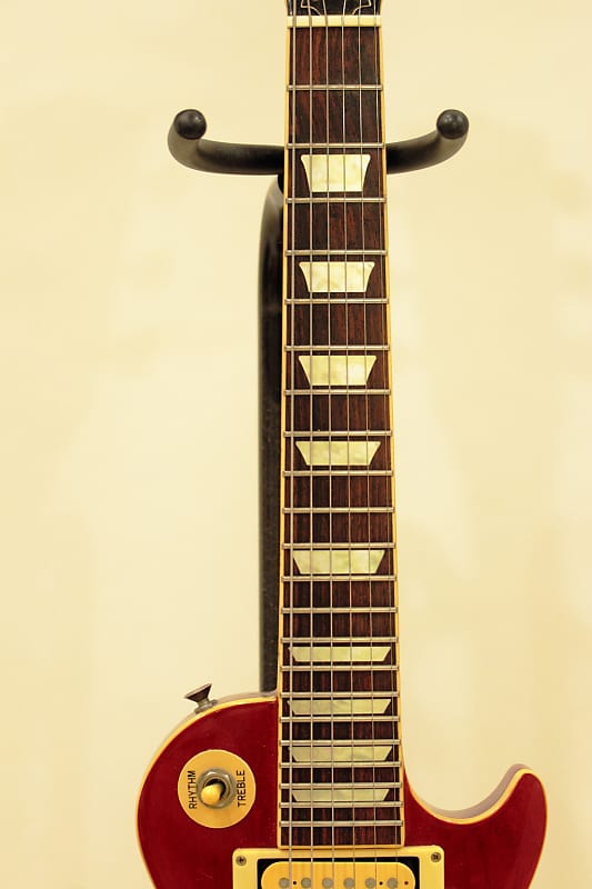 RARE Samick mini Les Paul 1980s See Through Red rare color. | Reverb