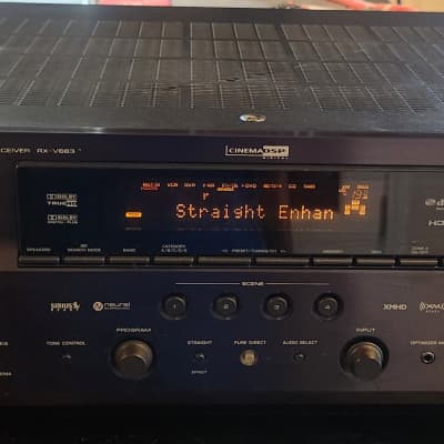 Yamaha Yamaha RX-V663 7.2 Channel Home Theater  AV Surround Sound System Receiver 90s  - Black metal