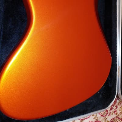 Mike Lull  V-4 Jazz Bass  2020 - Candy Orange image 2