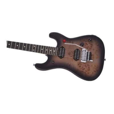 EVH 5150 Series Deluxe Poplar Burl Basswood 6-String Electric Guitar with Ebony Fingerboard (Right-Handed, Black Burst) image 3