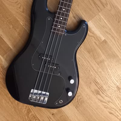Squier by Fender JV precision bass pb 62 1982 - black | Reverb