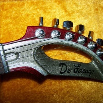 De Lacugo  Excelsior custom handmade electric Guitar  1994  sn 007 of  30  w/ SKB case TDL image 3