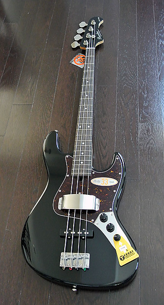 Bacchus Global Series - WL-433 - 33" Scale 4 String Bass - Black Finish image 1