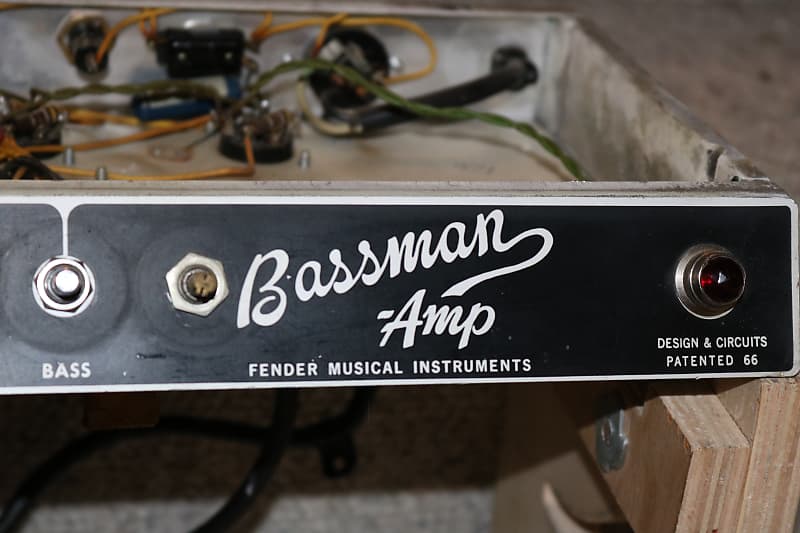 Vintage 1966 Fender Blackface Bassman Tube Amp Chassis Reverb