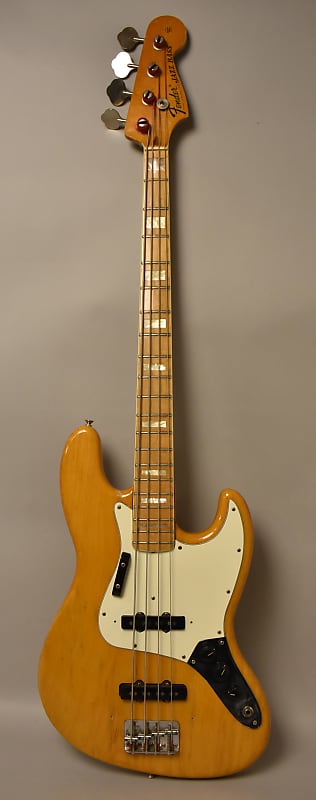 1974 Fender Jazz Bass Natural w/HSC | Reverb