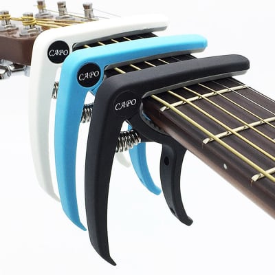 2018 Plastic Steel Guitar Capo for 6 String Acoustic Classic Electric Guitarra Tuning Clamp image 5
