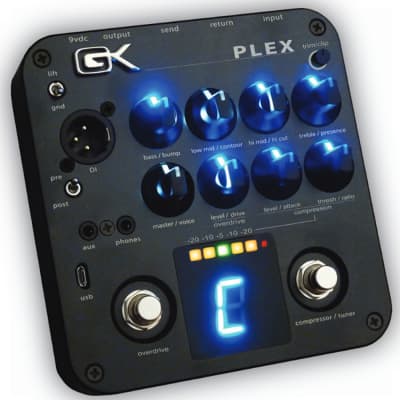 Gallien Krueger PLEX Bass Preamp Pedal DI with EQ Compressor and USB Open Box Mint for sale