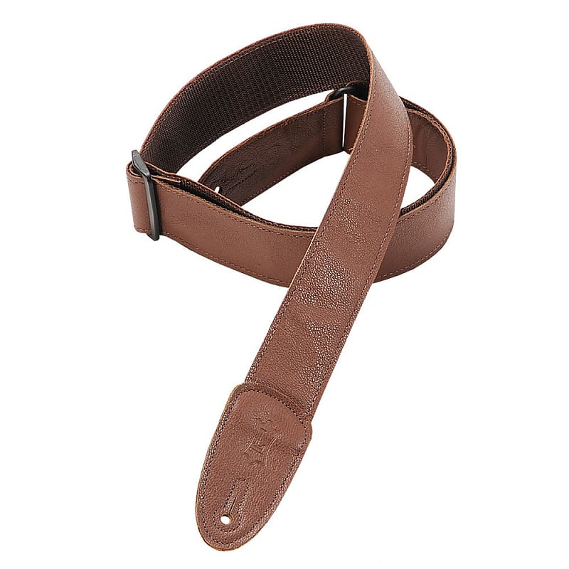 Levy's PM14-BRN Leather Banjo Strap - Brown